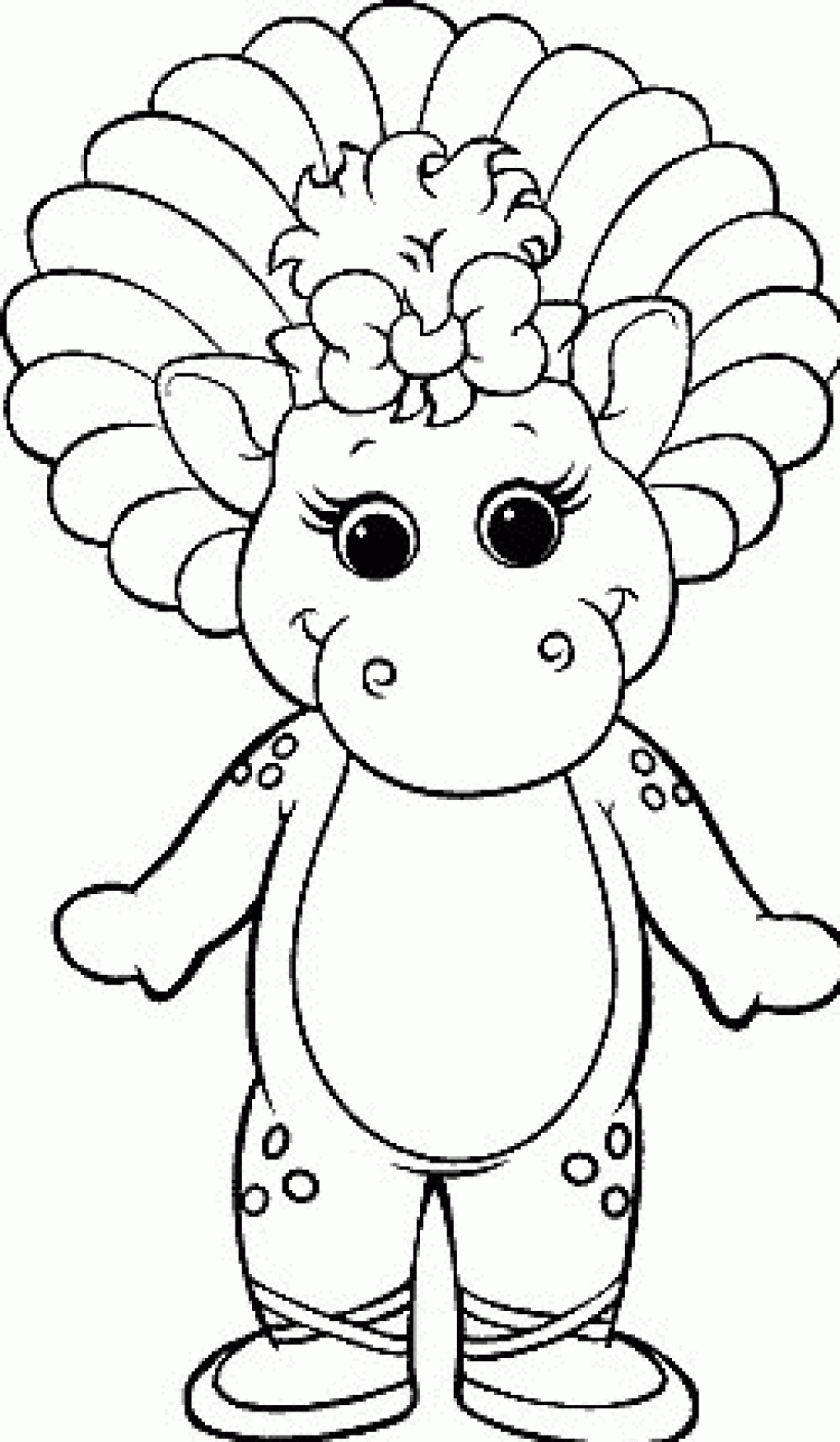 Coloring page: Barney and friends (Cartoons) #41067 - Free Printable Coloring Pages