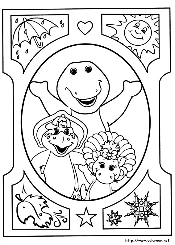 Coloring page: Barney and friends (Cartoons) #41079 - Free Printable Coloring Pages
