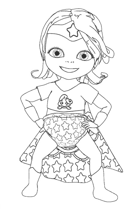 Coloring page: Bebe Lilly (Cartoons) #41088 - Free Printable Coloring Pages