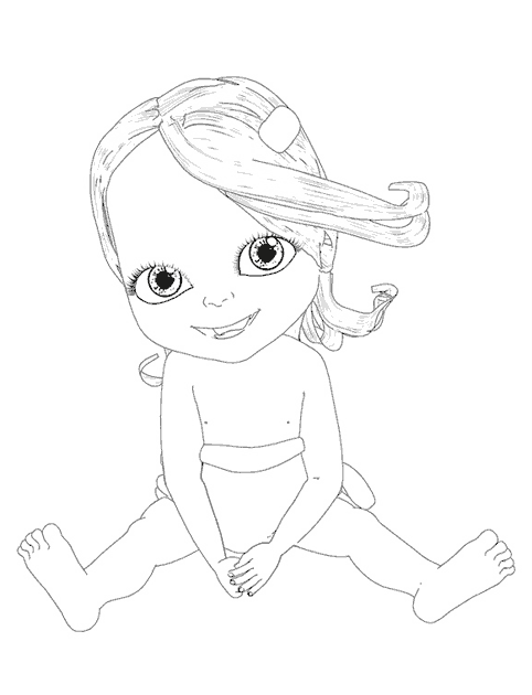 Coloring page: Bebe Lilly (Cartoons) #41089 - Free Printable Coloring Pages