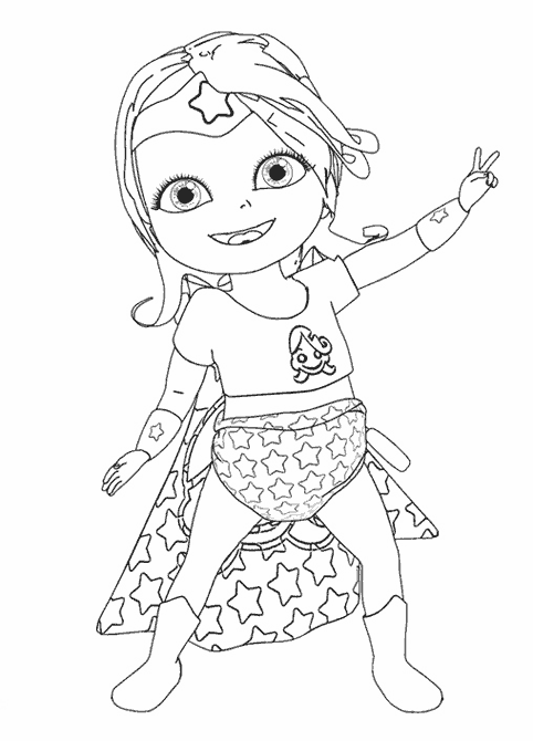 Coloring page: Bebe Lilly (Cartoons) #41091 - Free Printable Coloring Pages