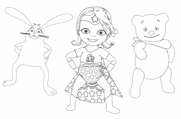 Coloring page: Bebe Lilly (Cartoons) #41103 - Free Printable Coloring Pages