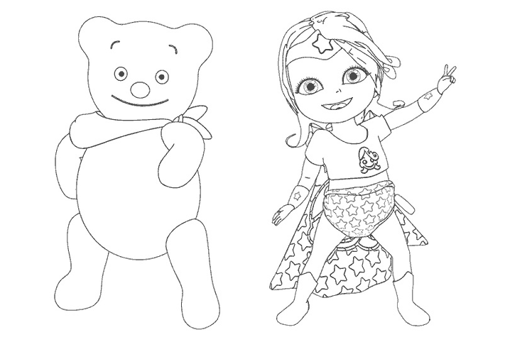 Coloring page: Bebe Lilly (Cartoons) #41110 - Free Printable Coloring Pages