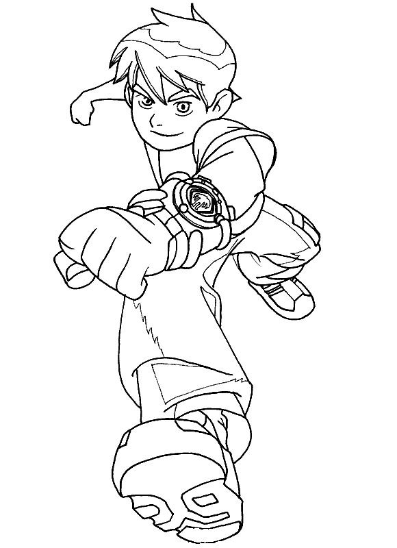 Coloring page: Ben 10 (Cartoons) #40402 - Free Printable Coloring Pages