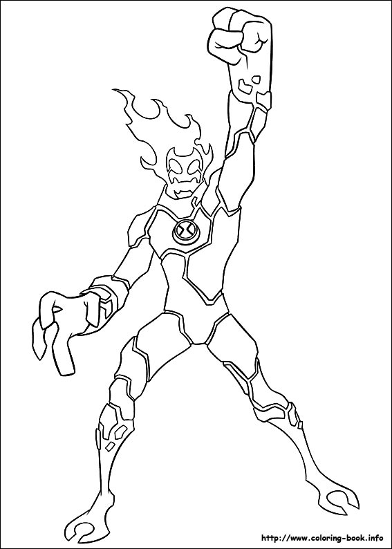 coloring pages ben 10 ultimate alien