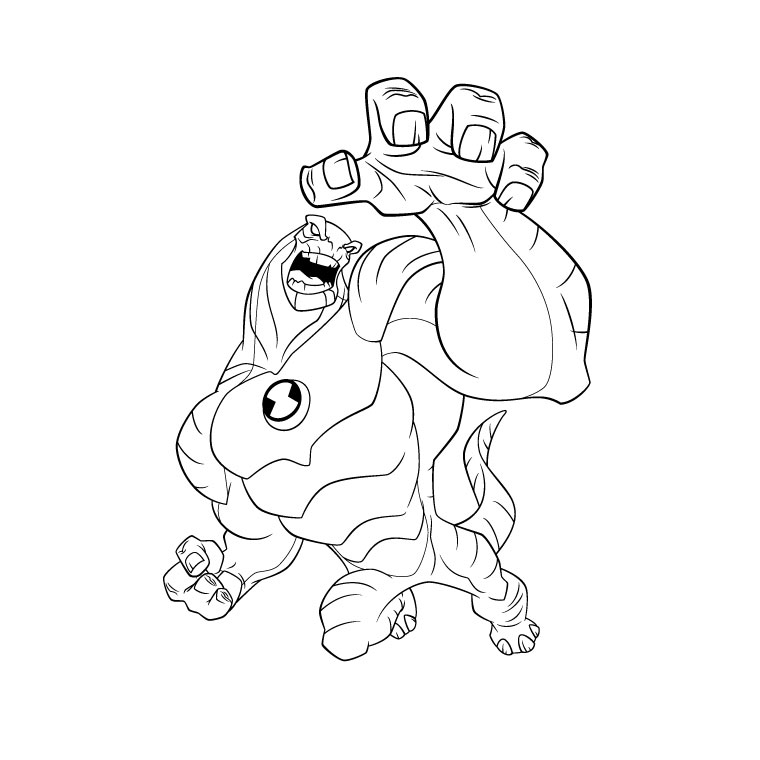 Coloring page: Ben 10 (Cartoons) #40410 - Free Printable Coloring Pages