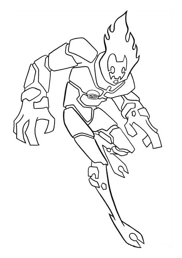 Coloring page: Ben 10 (Cartoons) #40411 - Free Printable Coloring Pages