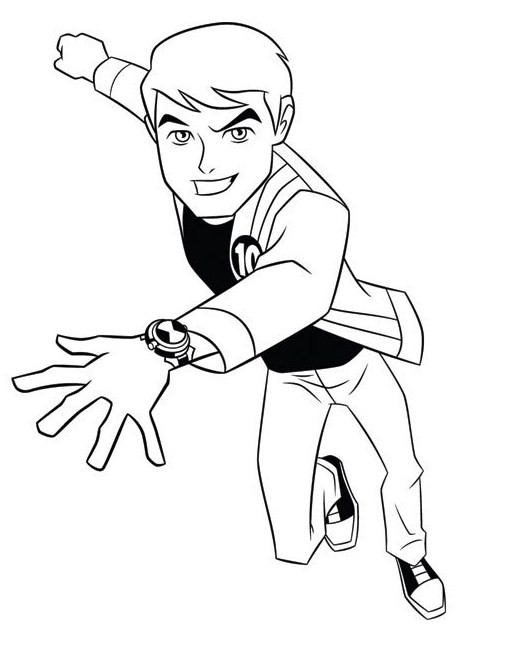 Drawing Ben 10 #40413 (Cartoons) – Printable coloring pages