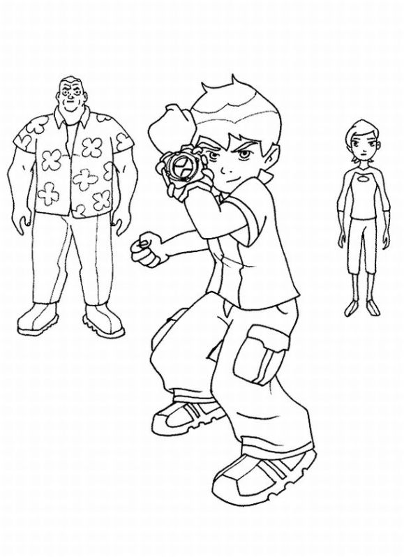 Coloring page: Ben 10 (Cartoons) #40418 - Free Printable Coloring Pages