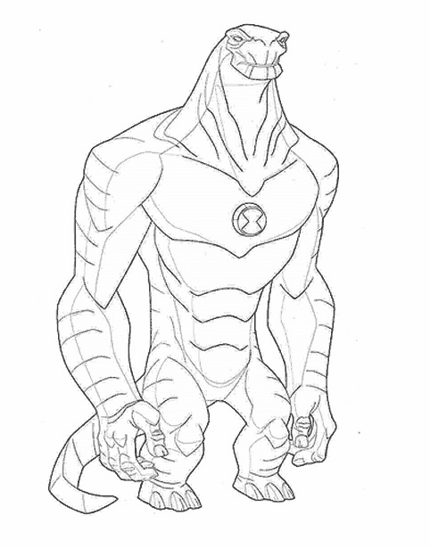 Coloring page: Ben 10 (Cartoons) #40429 - Free Printable Coloring Pages
