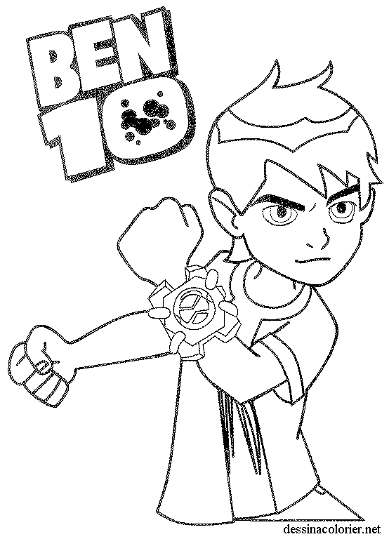 Coloring page: Ben 10 (Cartoons) #40447 - Free Printable Coloring Pages