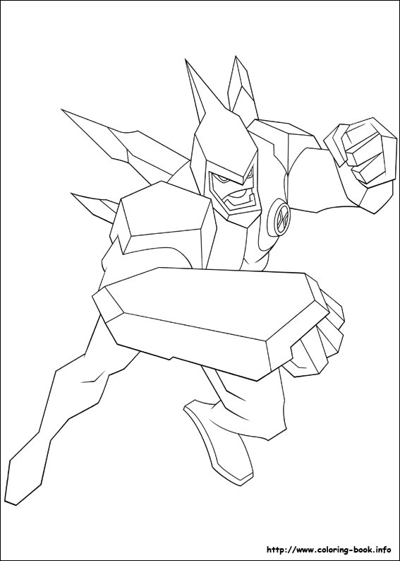 Coloring page: Ben 10 (Cartoons) #40455 - Free Printable Coloring Pages