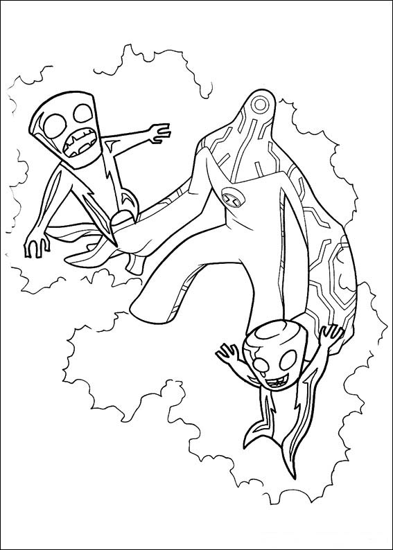 Coloring page: Ben 10 (Cartoons) #40457 - Free Printable Coloring Pages