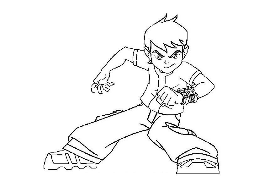 Coloring page: Ben 10 (Cartoons) #40466 - Free Printable Coloring Pages