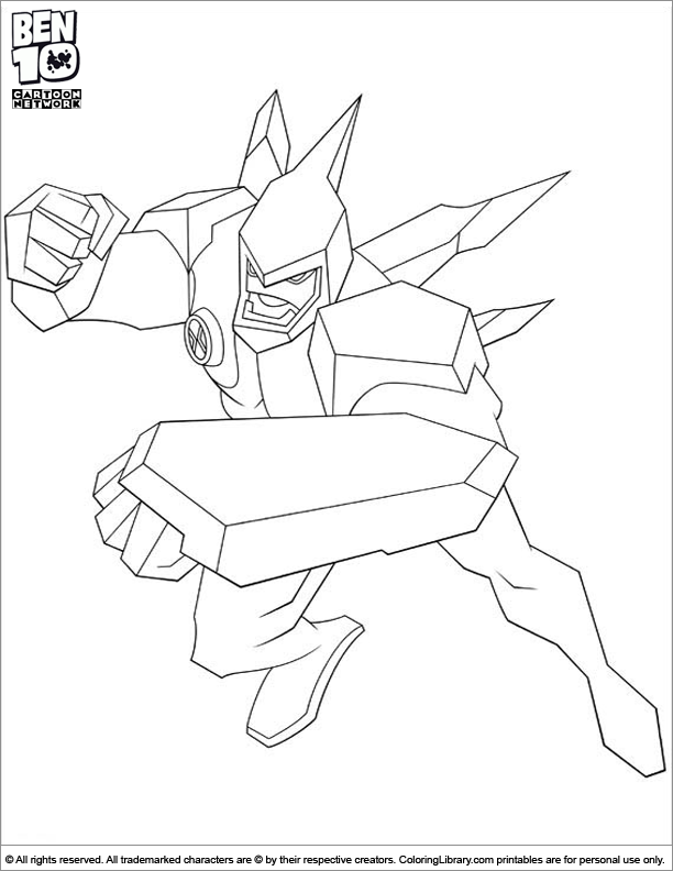 Coloring page: Ben 10 (Cartoons) #40481 - Free Printable Coloring Pages