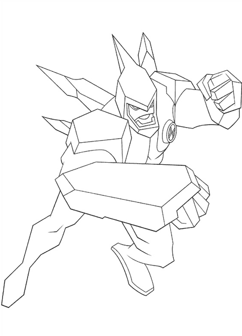 Coloring page: Ben 10 (Cartoons) #40501 - Free Printable Coloring Pages