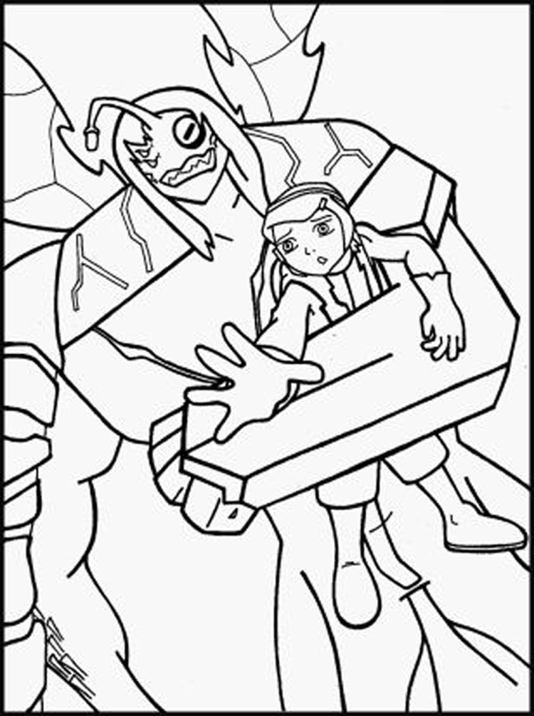 Coloring page: Ben 10 (Cartoons) #40503 - Free Printable Coloring Pages