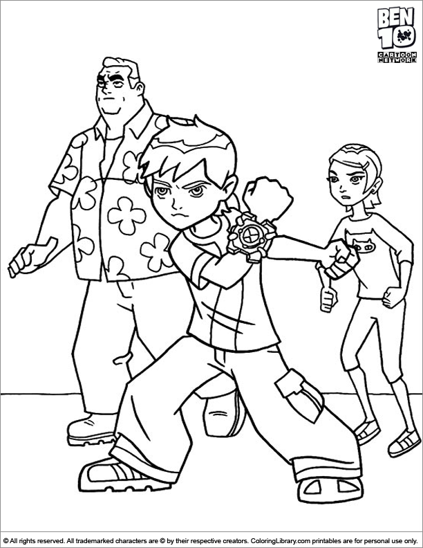 Drawing Ben 10 #40504 (Cartoons) – Printable coloring pages