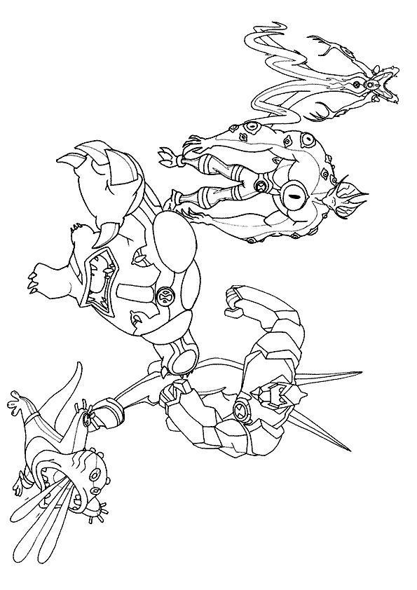 Coloring page: Ben 10 (Cartoons) #40507 - Free Printable Coloring Pages