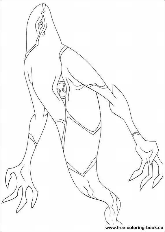Coloring page: Ben 10 (Cartoons) #40508 - Free Printable Coloring Pages