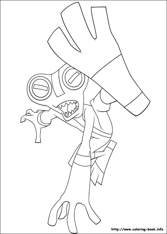 Coloring page: Ben 10 (Cartoons) #40527 - Free Printable Coloring Pages