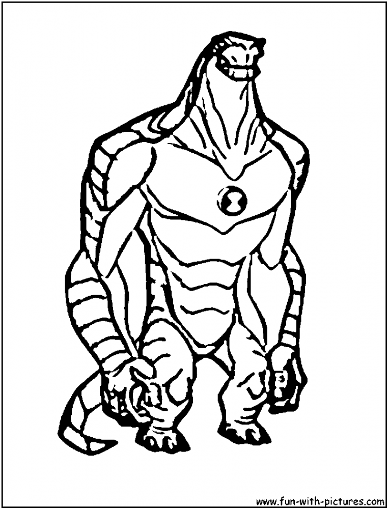 Coloring page: Ben 10 (Cartoons) #40538 - Free Printable Coloring Pages