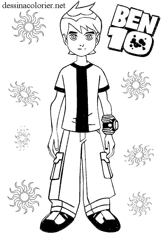 Coloring page: Ben 10 (Cartoons) #40539 - Free Printable Coloring Pages