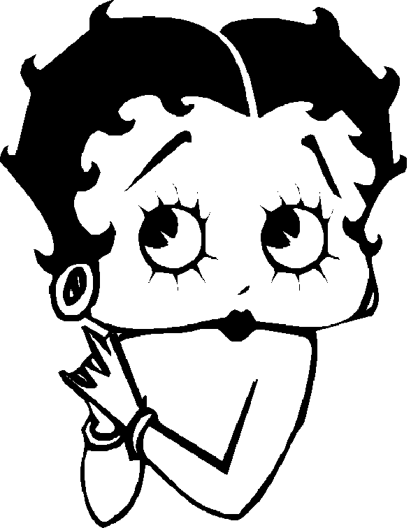 Coloring page: Betty Boop (Cartoons) #25923 - Free Printable Coloring Pages