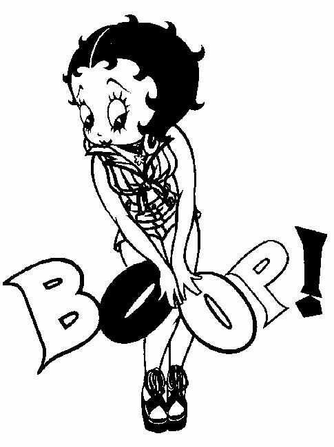 Coloring page: Betty Boop (Cartoons) #25945 - Free Printable Coloring Pages