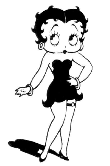 Coloring page: Betty Boop (Cartoons) #25954 - Free Printable Coloring Pages