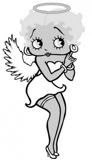 Coloring page: Betty Boop (Cartoons) #25990 - Free Printable Coloring Pages