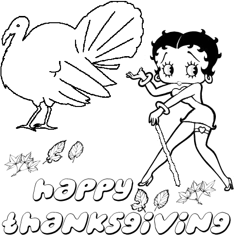 Coloring page: Betty Boop (Cartoons) #25993 - Free Printable Coloring Pages