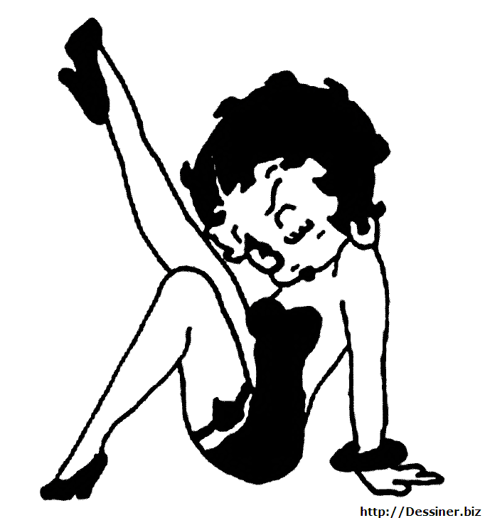 Coloring page: Betty Boop (Cartoons) #26001 - Free Printable Coloring Pages