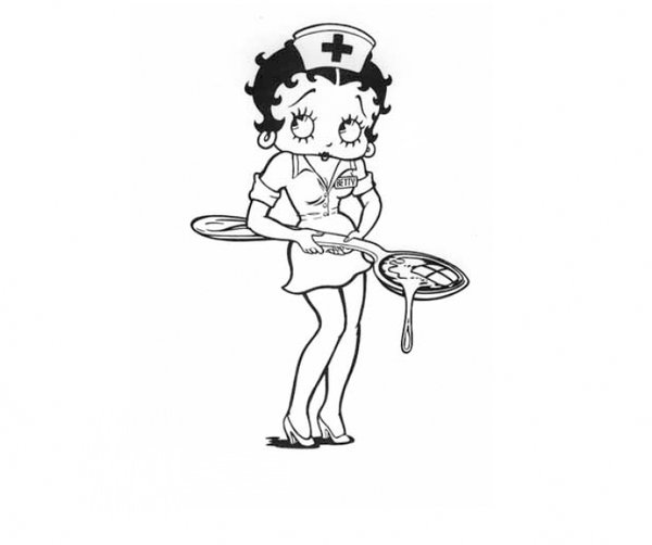 Coloring page: Betty Boop (Cartoons) #26040 - Free Printable Coloring Pages