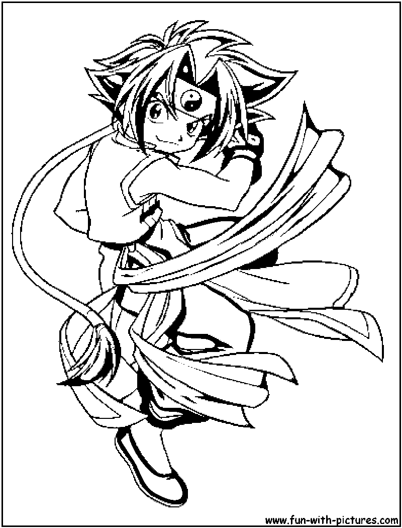 Coloring page: Beyblade (Cartoons) #46800 - Free Printable Coloring Pages