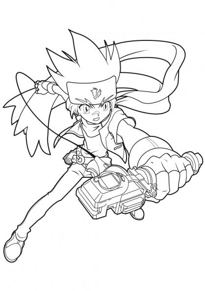 Coloring page: Beyblade (Cartoons) #46803 - Free Printable Coloring Pages