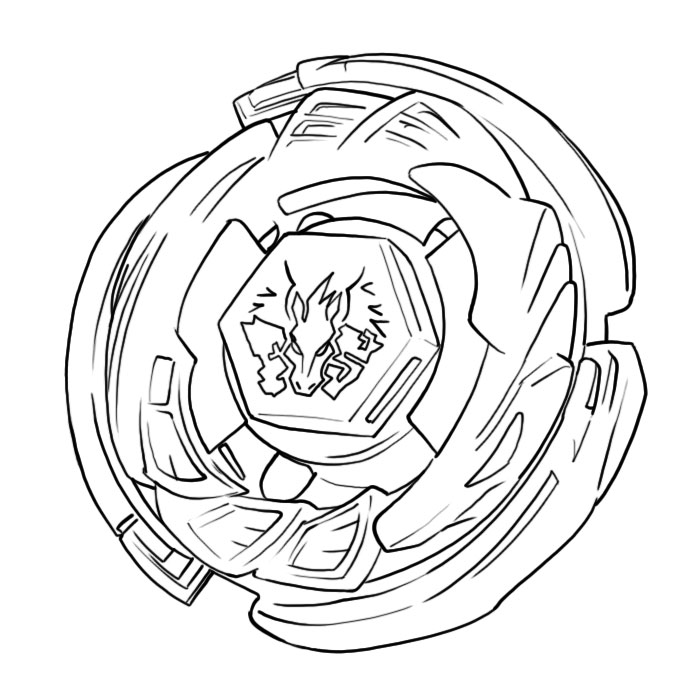 Coloring page: Beyblade (Cartoons) #46818 - Free Printable Coloring Pages