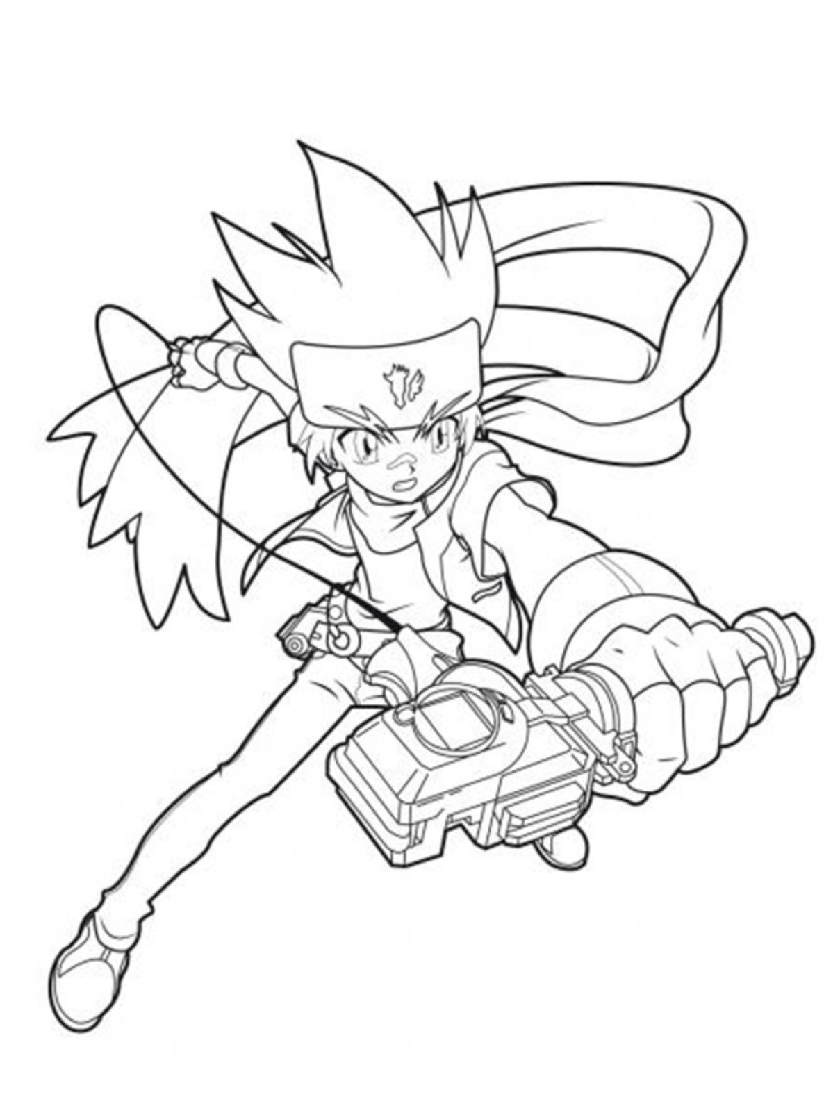 Coloring page: Beyblade (Cartoons) #46823 - Free Printable Coloring Pages