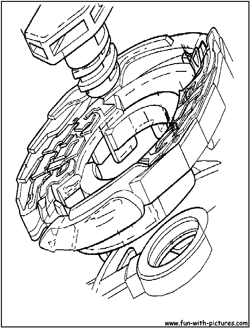 Coloring page: Beyblade (Cartoons) #46846 - Free Printable Coloring Pages