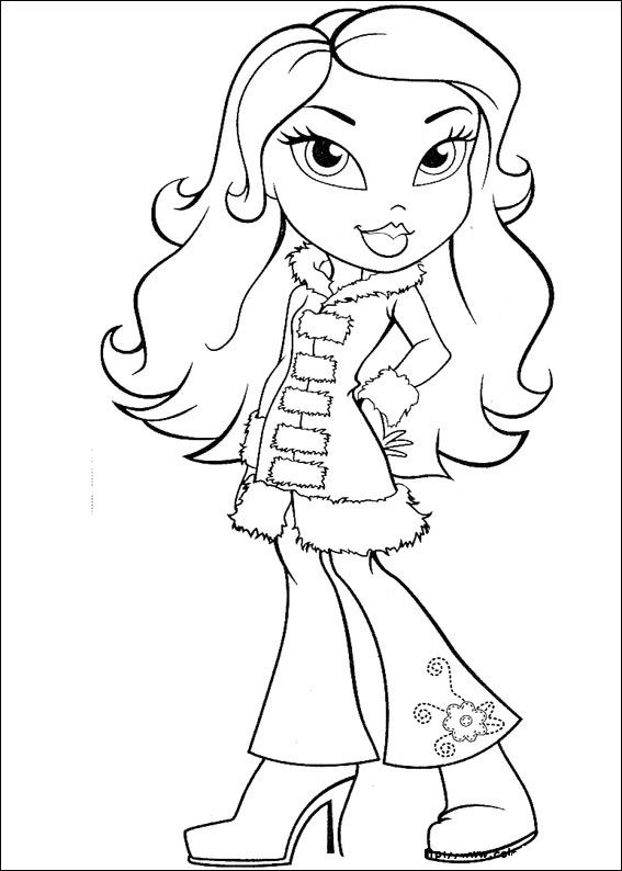 Coloring page: Bratz (Cartoons) #32371 - Free Printable Coloring Pages