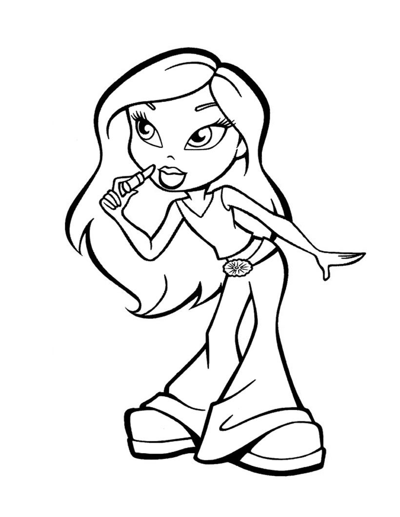 Coloring page: Bratz (Cartoons) #32376 - Free Printable Coloring Pages