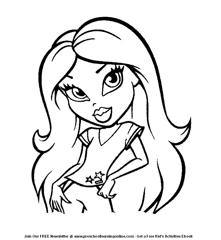 Coloring page: Bratz (Cartoons) #32386 - Free Printable Coloring Pages