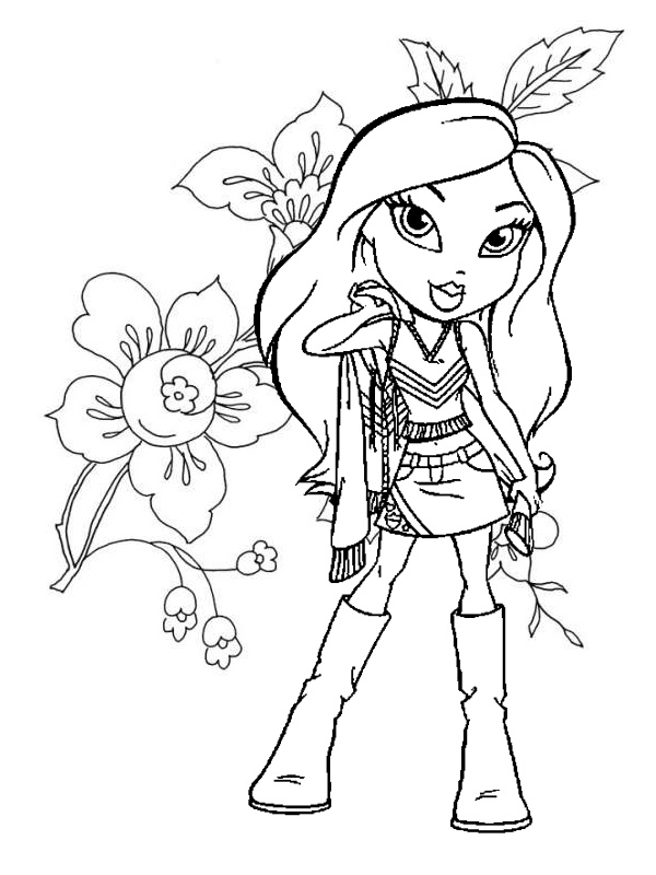 Bratz 32388 Cartoons Free Printable Coloring Pages