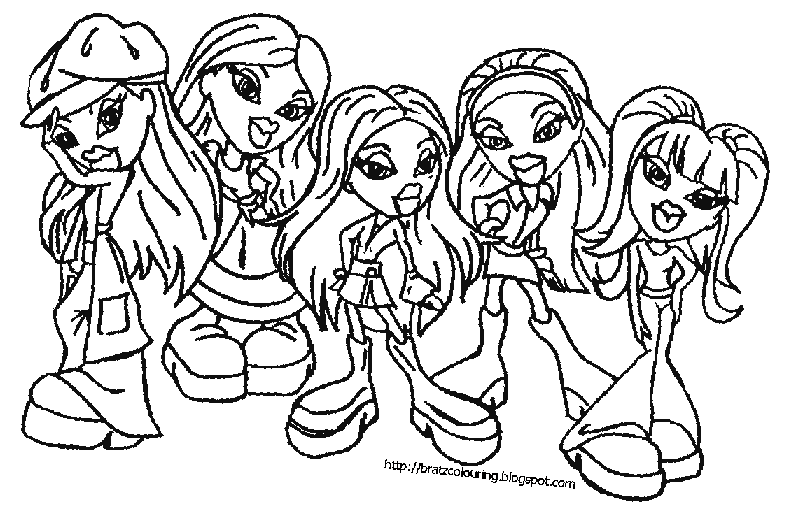 Coloring page: Bratz (Cartoons) #32389 - Free Printable Coloring Pages
