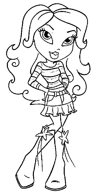 Coloring page: Bratz (Cartoons) #32393 - Free Printable Coloring Pages