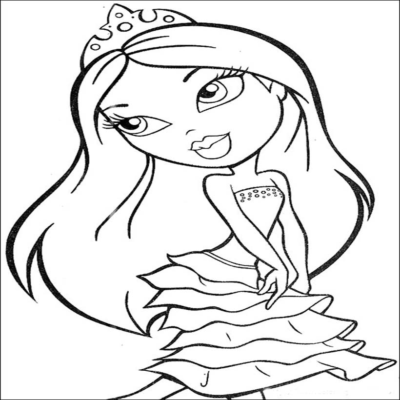 Coloring page: Bratz (Cartoons) #32394 - Free Printable Coloring Pages