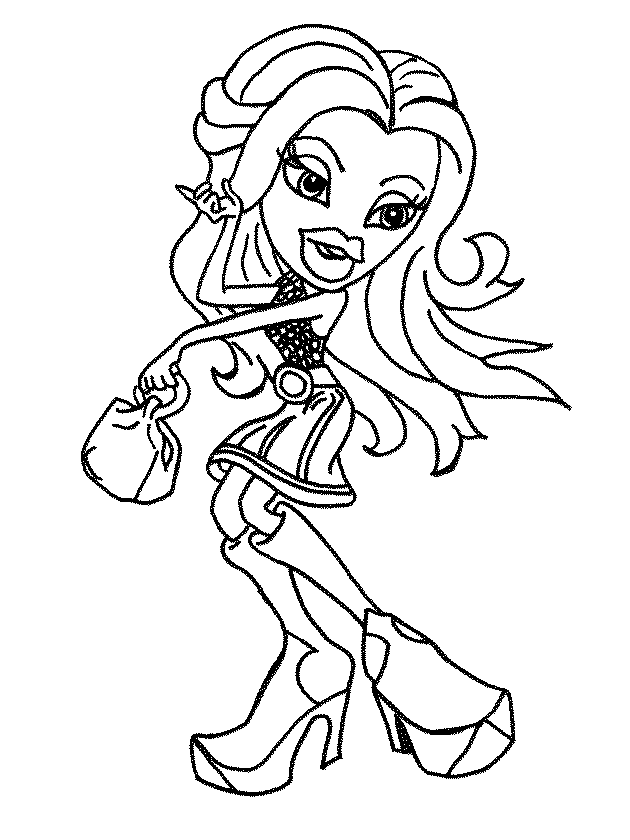 Coloring page: Bratz (Cartoons) #32395 - Free Printable Coloring Pages