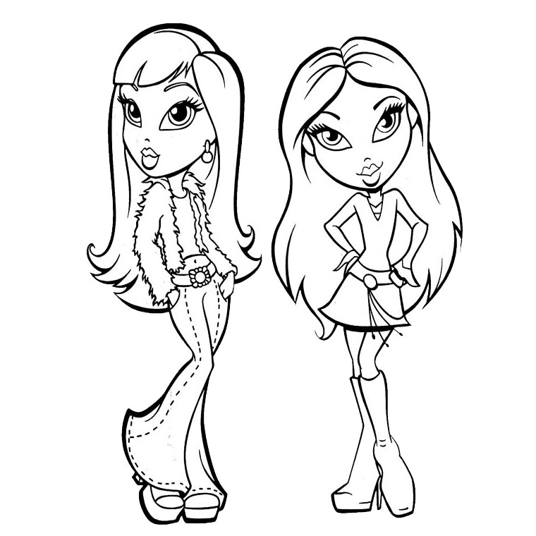 Coloring page: Bratz (Cartoons) #32396 - Free Printable Coloring Pages