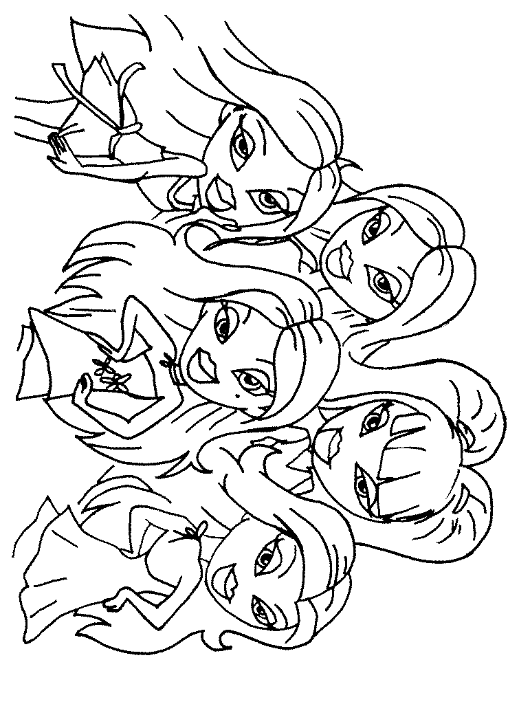 Coloring page: Bratz (Cartoons) #32400 - Free Printable Coloring Pages