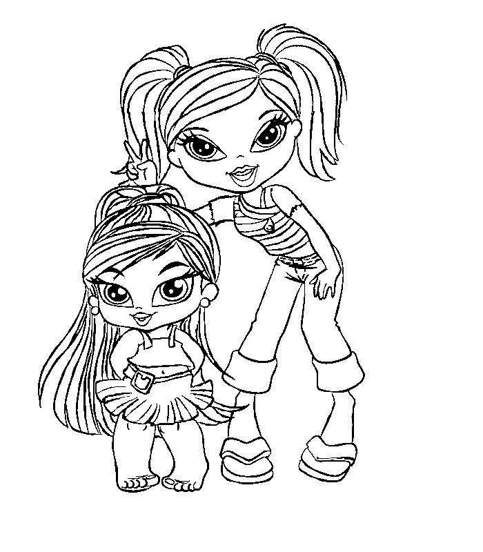 Coloring page: Bratz (Cartoons) #32402 - Free Printable Coloring Pages